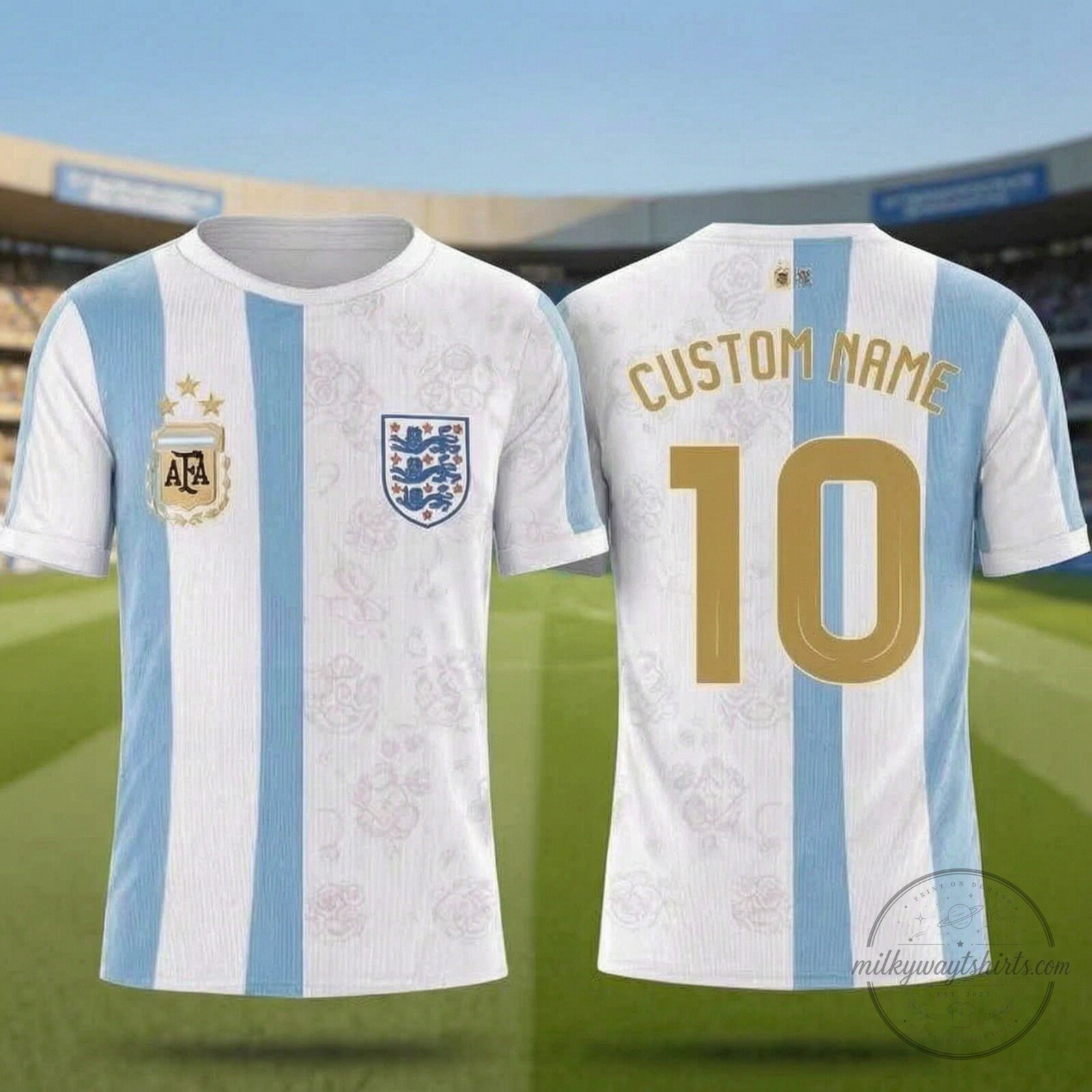England vs Argentina World Cup Football Soccer Shirt Jersey
