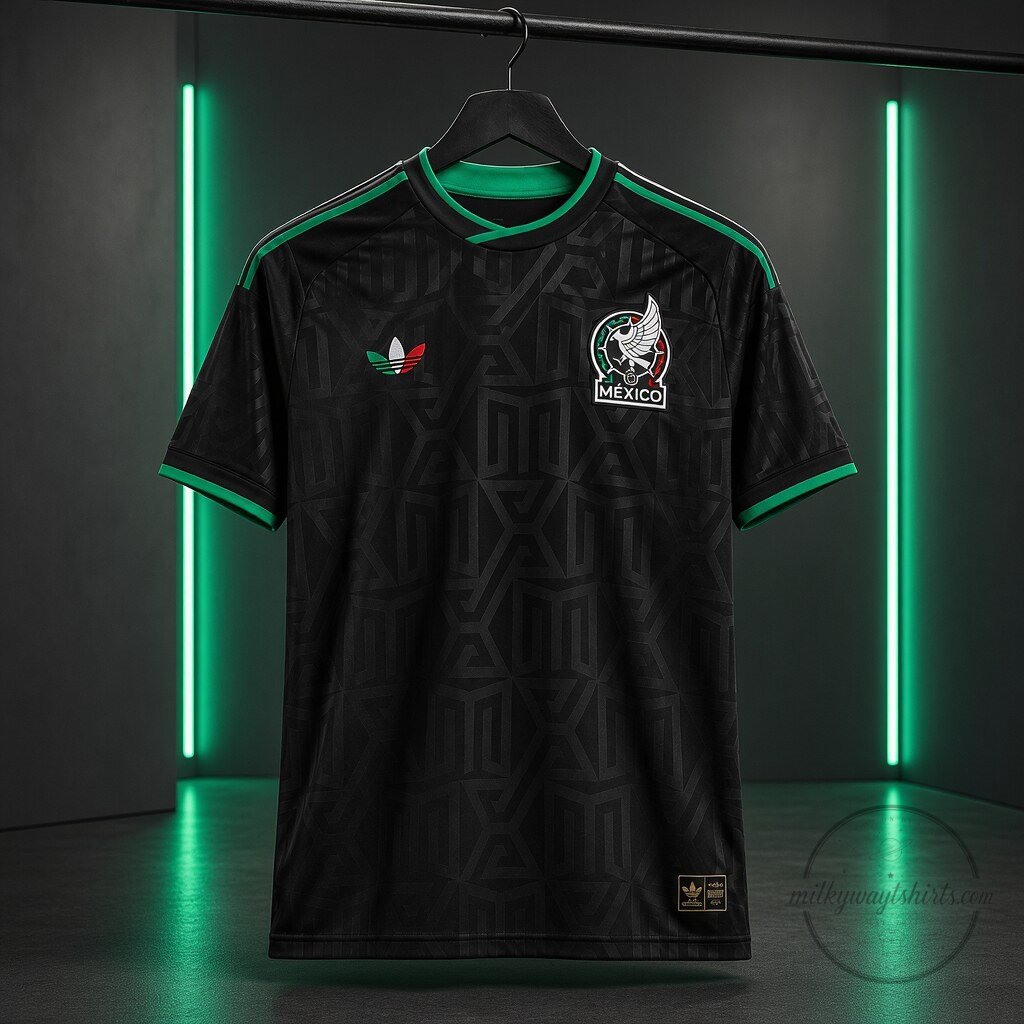 Mexico 2026 Black Retro Custom Football Jersey