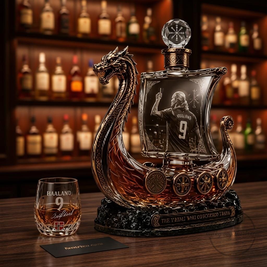 Erling Haaland Viking Norway World Cup 2026 Whiskey Decanter